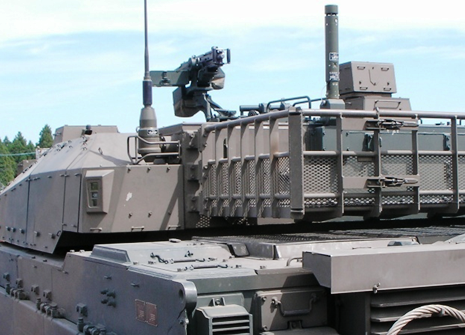 Sensor de vento ultrassônico FT702 instalado como parte da METSMAN a um tanque Tipo 10