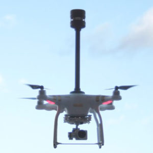 FT205 ultrasonic wind sensor on a drone